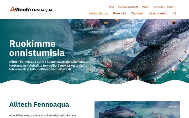 Screenshot of fennoaqua.fi