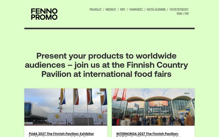 Screenshot ta' fennopromo.fi