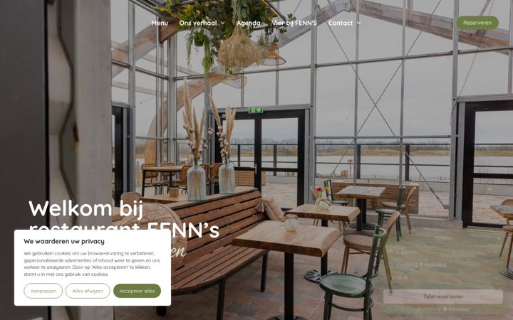 Screenshot of fenns.nl