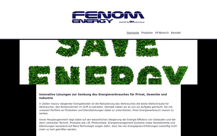 Screenshot of fenom.de