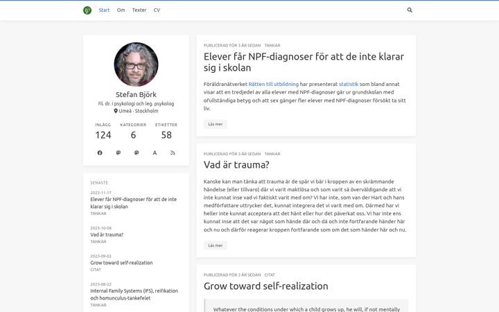 Screenshot of fenomenologen.se