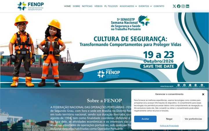 Snímek obrazovky fenop.org.br