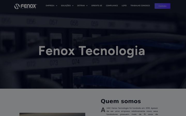 Snímek obrazovky fenoxtec.com.br
