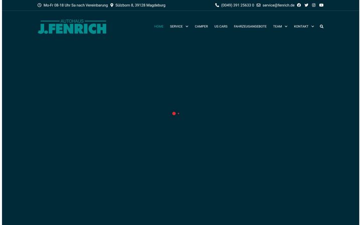 Screenshot of fenrich.de
