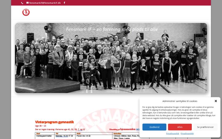 Screenshot of fensmarkif.dk