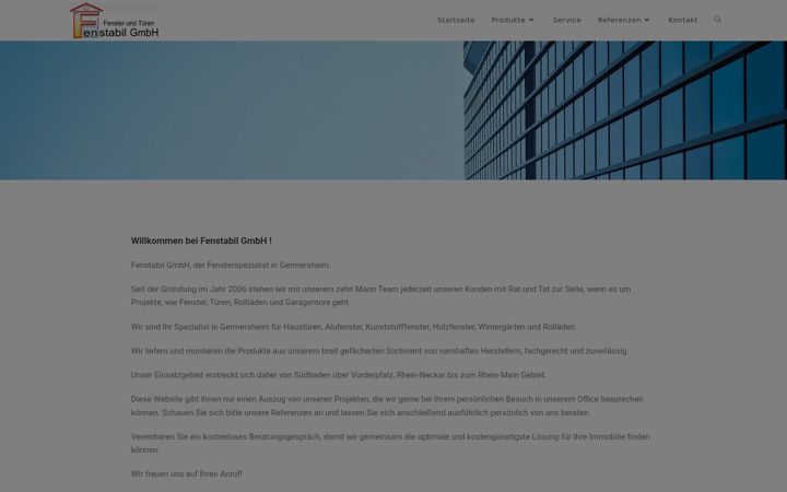 Screenshot of fenstabil.de