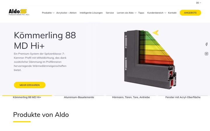 Skjermbilde av fenster-aldo.eu