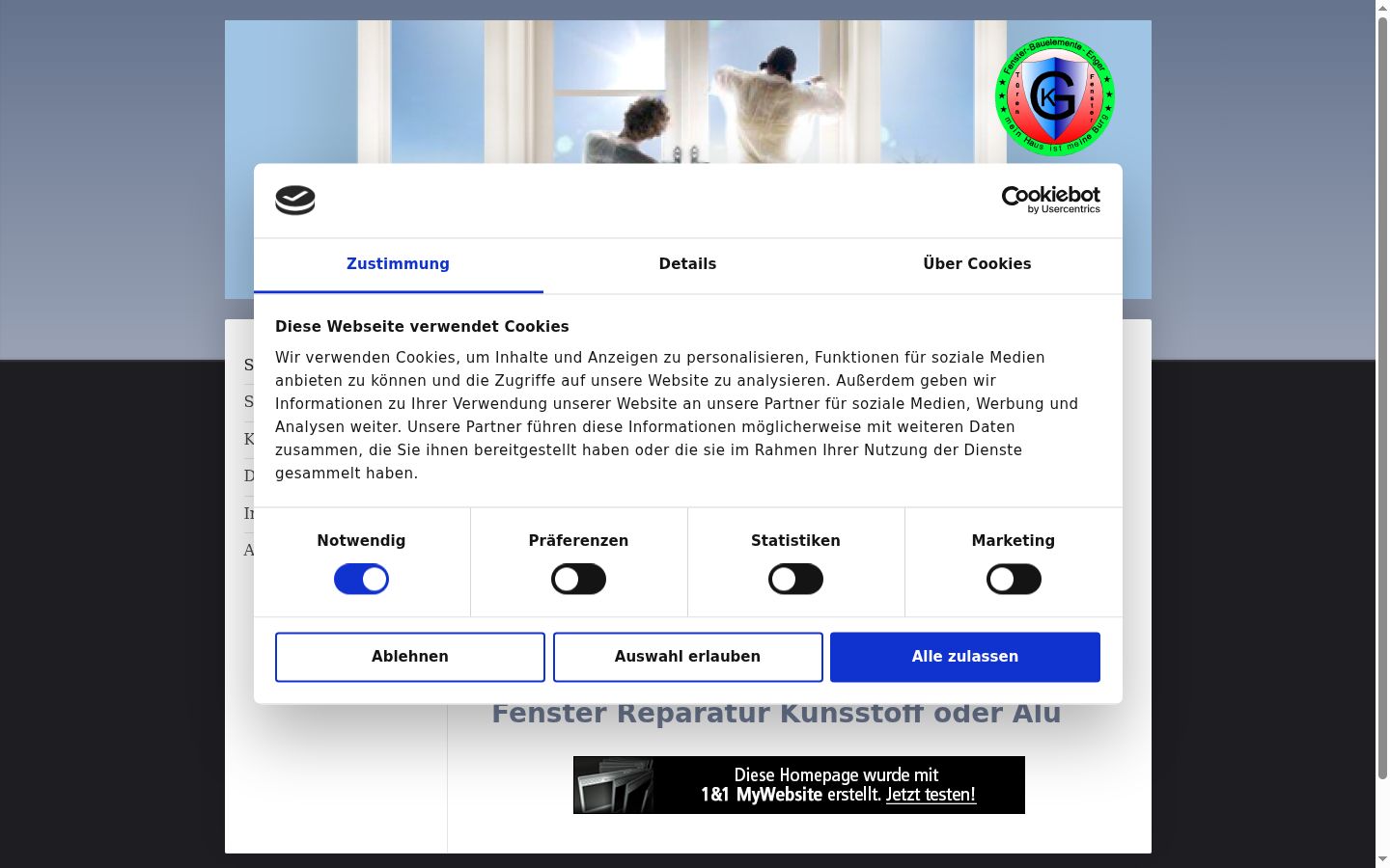 Kuvakaappaus suostumusbannerista, joka näytettiin ennen mitään vuorovaikutusta