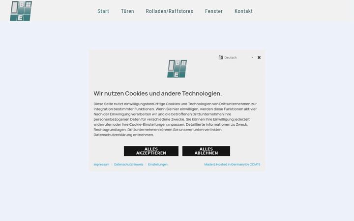 Screenshot of fenster-be.de