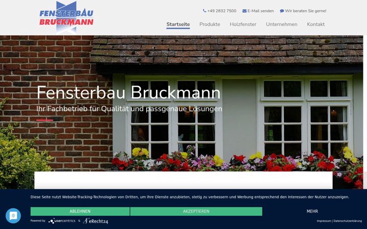 Screenshot of fenster-bruckmann.de