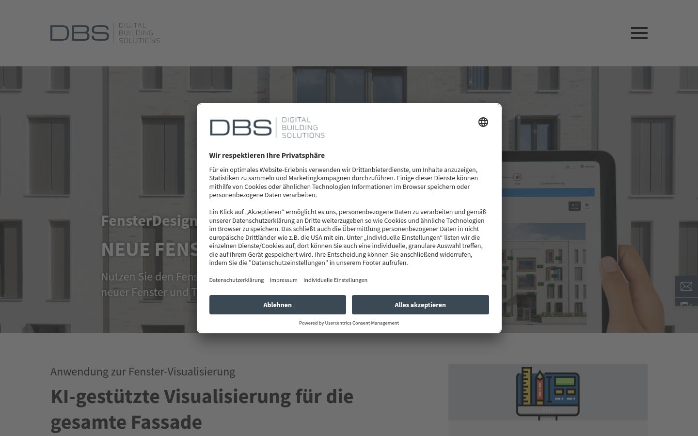 Screenshot tal-banner tal-kunsens muri qabel kwalunkwe interazzjoni