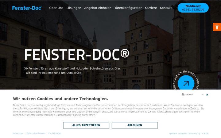 Ekrano kopija fenster-doc.de