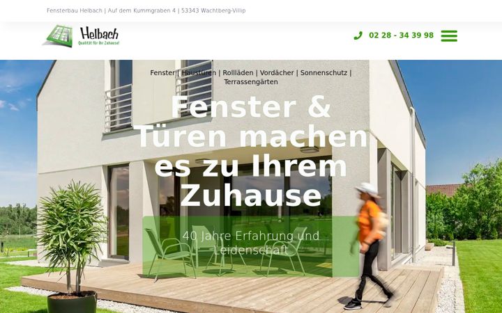 Zrzut ekranu fenster-helbach.de