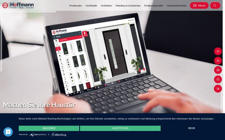 Ekrano kopija fenster-hoffmann.de
