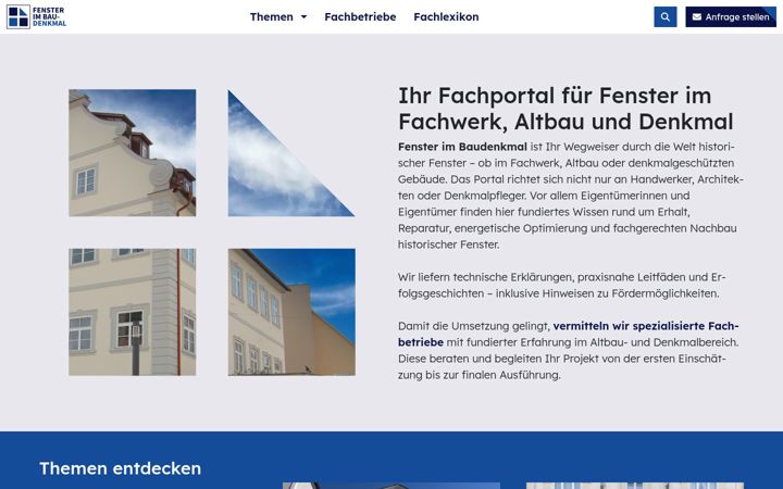Ekrano kopija fenster-im-baudenkmal.de