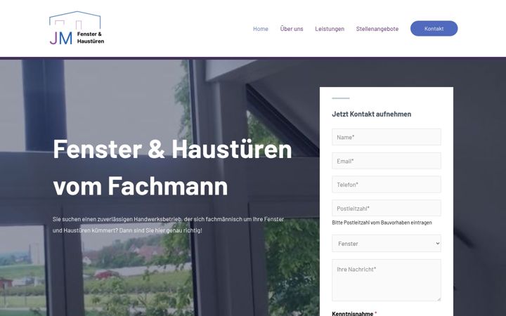 Screenshot of fenster-jm.de