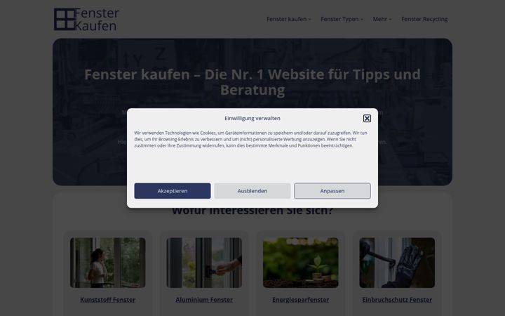 Screenshot of fenster-kaufen.eu
