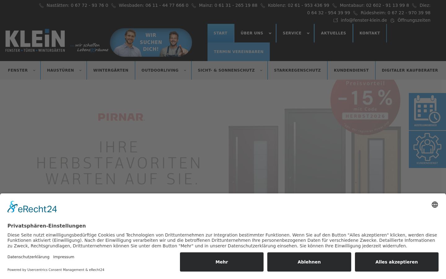Captura de ecrã do banner de consentimento apresentado antes de qualquer interação
