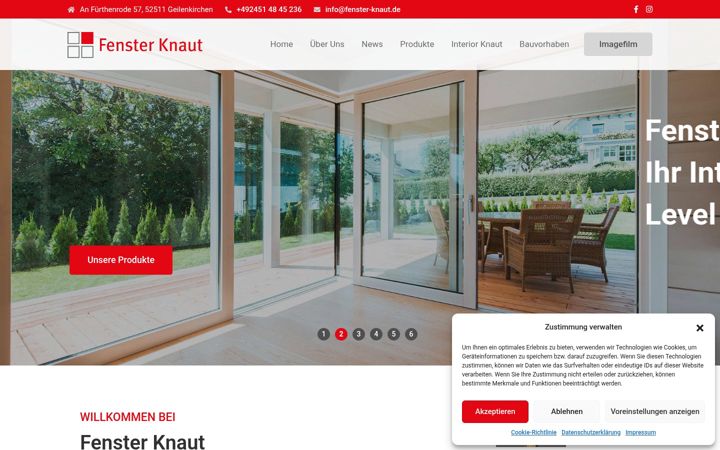 Screenshot of fenster-knaut.de
