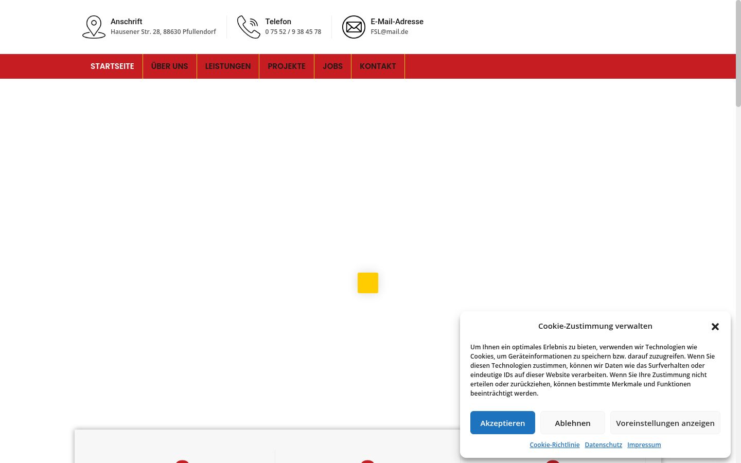 Sutikimo reklamjuostės, rodytos prieš bet kokią sąveiką, ekrano kopija