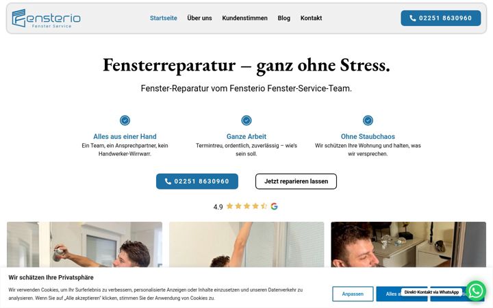Screenshot of fenster-services.de