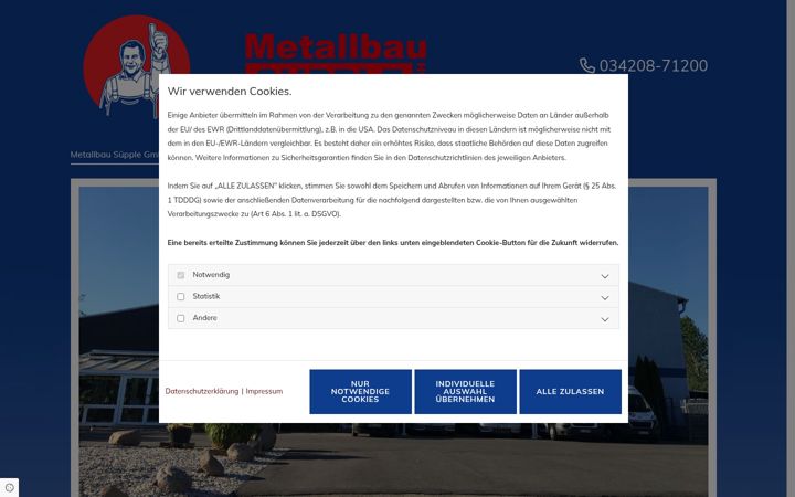 Screenshot of fenster-suepple.de