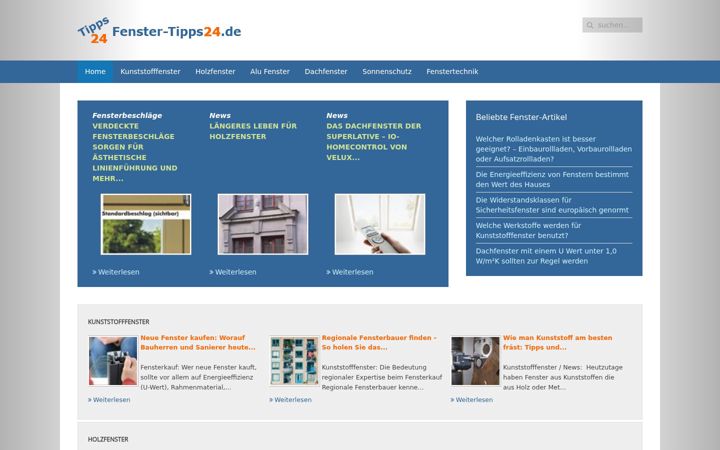 Snímek obrazovky fenster-tipps24.de