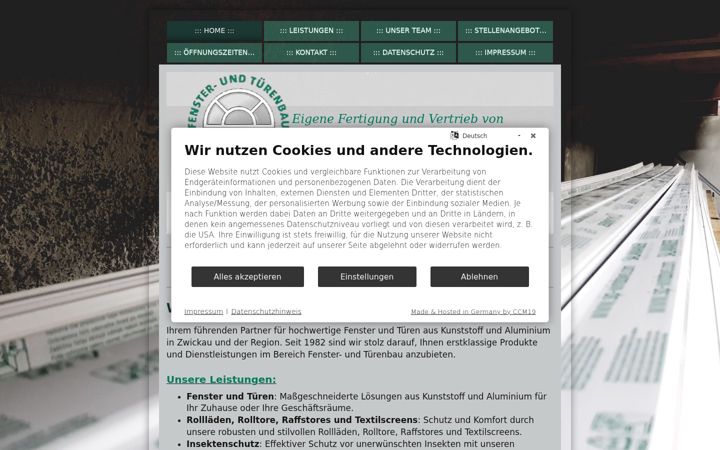 Screenshot of fenster-tueren-bergert.de