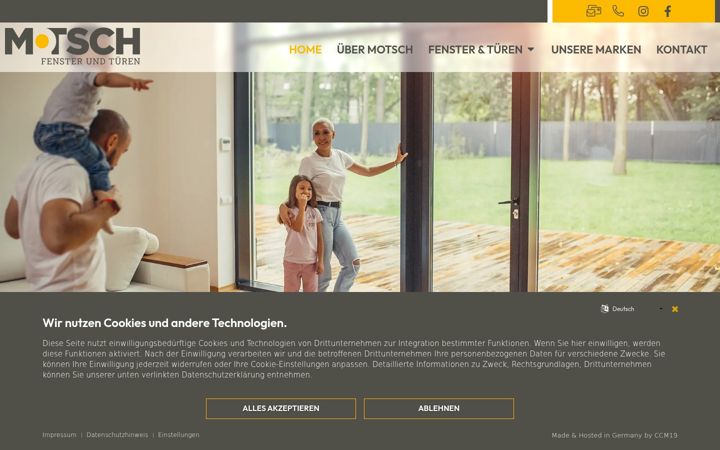 Screenshot of fenster-tueren-motsch.de