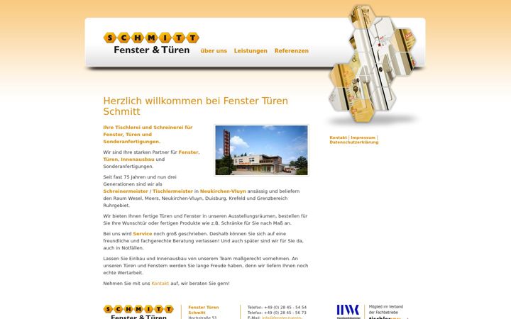 Screenshot of fenster-tueren-schmitt.de