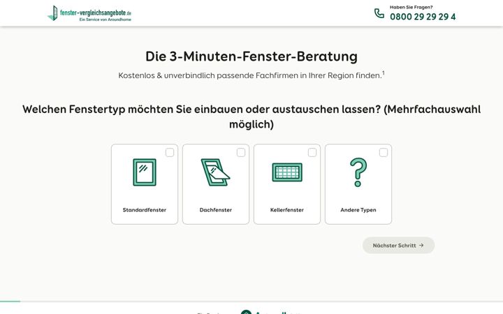 Screenshot of fenster-vergleichsangebote.de