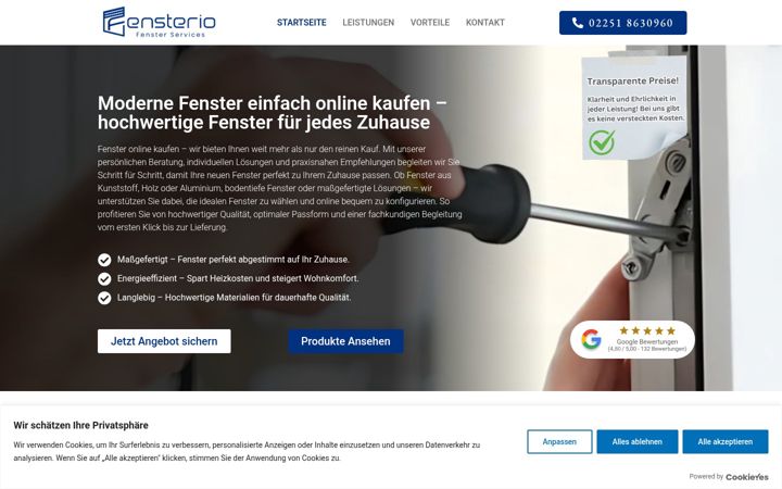 Screenshot of fenster-werk24.de