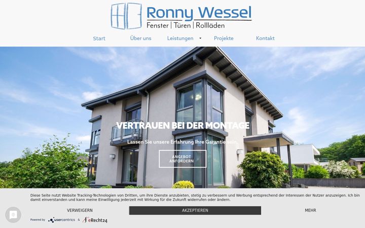 Screenshot of fenster-wessel.de