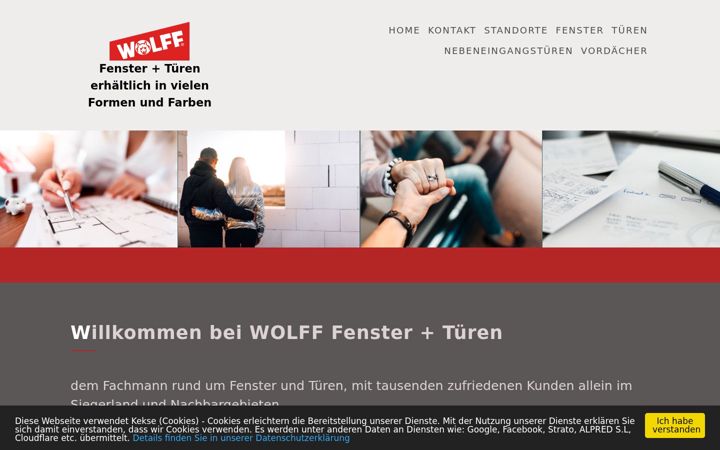 Screenshot of fenster-wolff.de