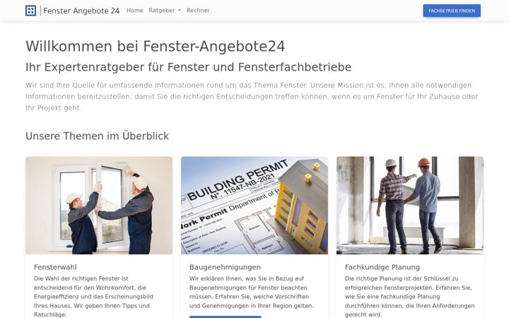 Screenshot of fensterangebote24.de
