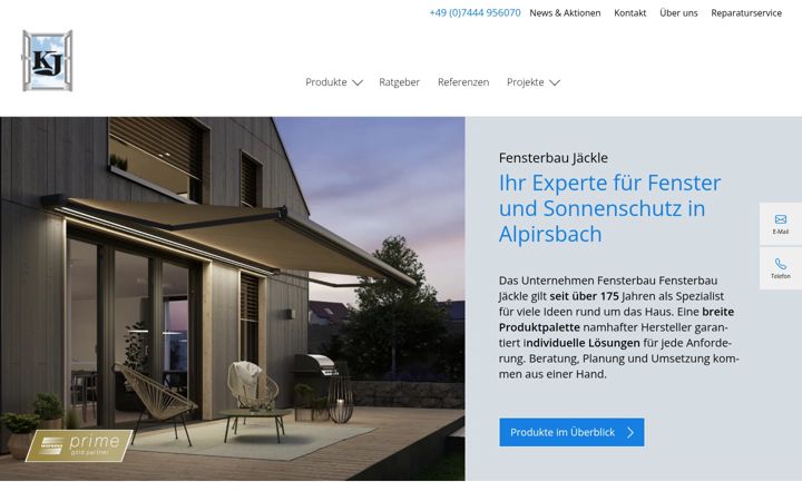 Screenshot ta' fensterbau-jaeckle.de