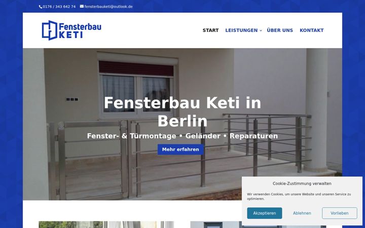 Skærmbillede af fensterbau-keti.de