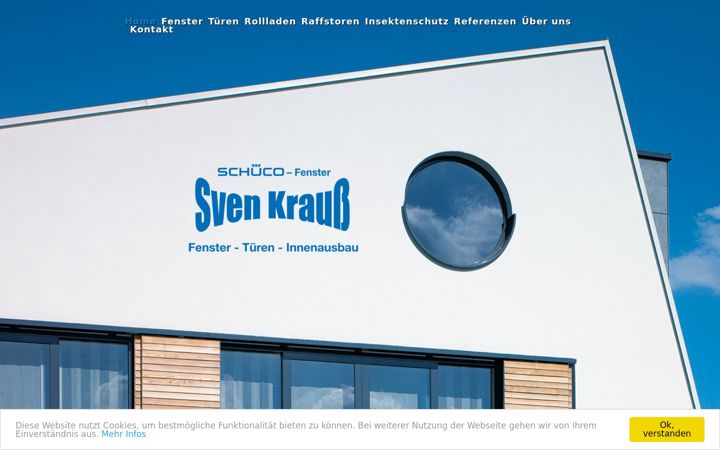 Snimka zaslona za fensterbau-krauss.de