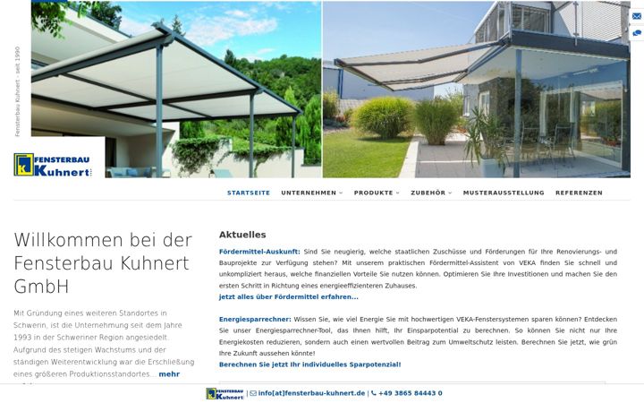 Captura de ecrã de fensterbau-kuhnert.de