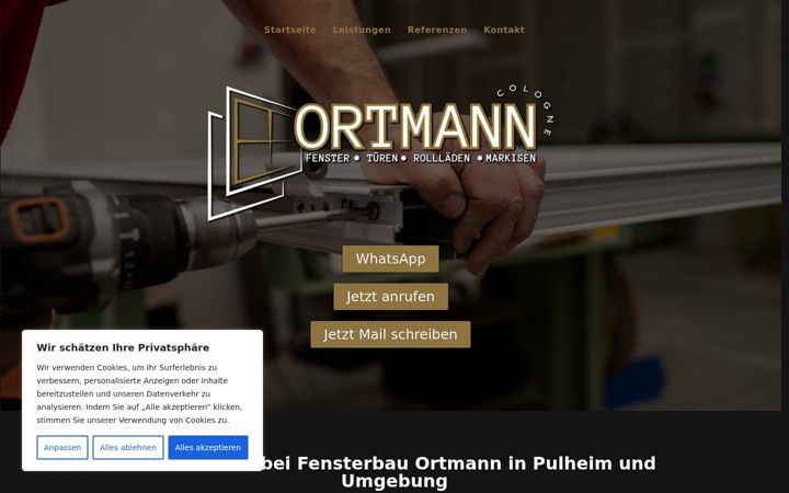 Captura de ecrã de fensterbau-ortmann.de