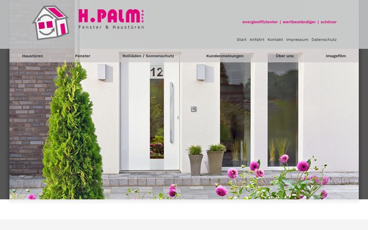 Captura de ecrã de fensterbau-palm.de