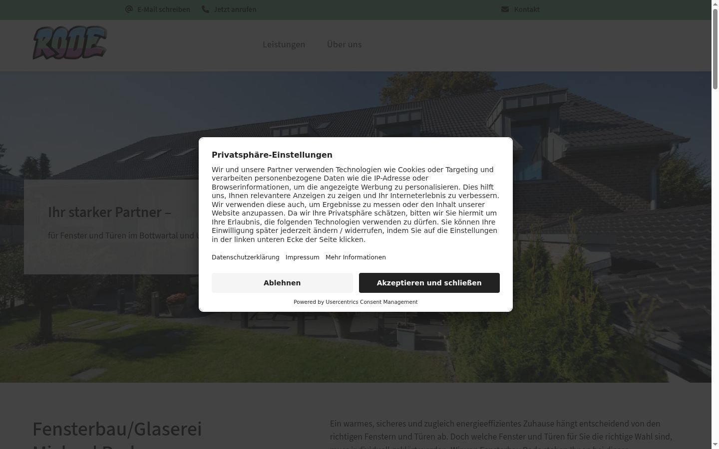 Screenshot tal-banner tal-kunsens muri qabel kwalunkwe interazzjoni