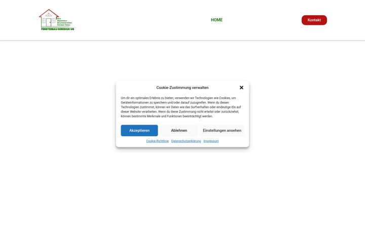 Screenshot stránky fensterbau-serediuk.de