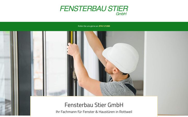 Screenshot stránky fensterbaustier.de