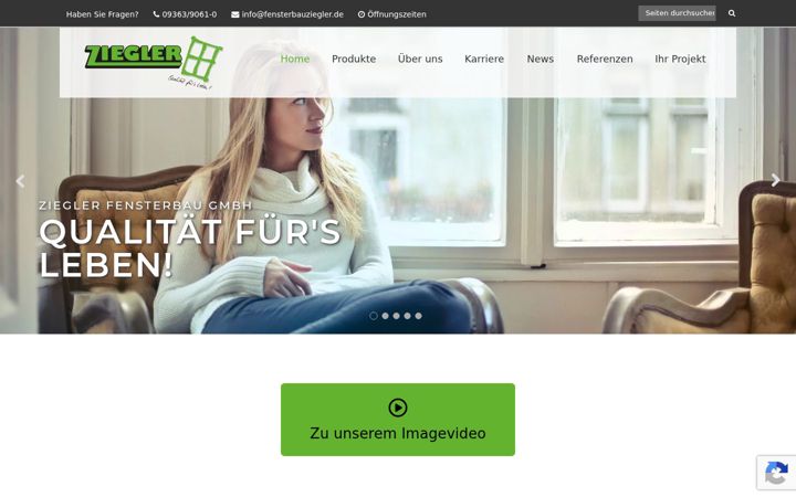 Skærmbillede af fensterbauziegler.de