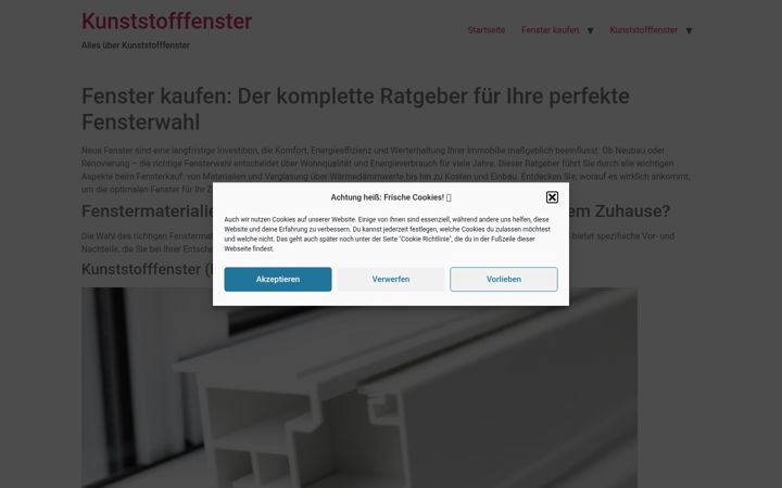 Screenshot stránky fensterfamily.de
