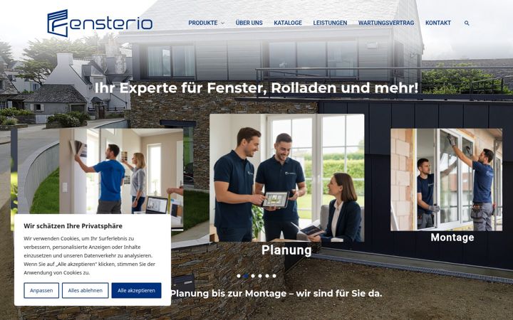 Screenshot of fensterio.com