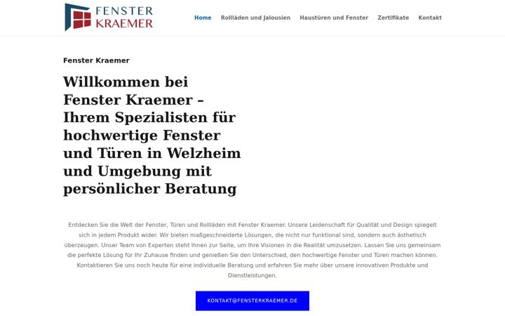 Екранна снимка на fensterkraemer.de