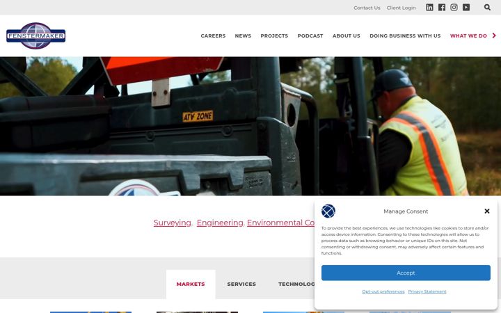 Screenshot of fenstermaker.com