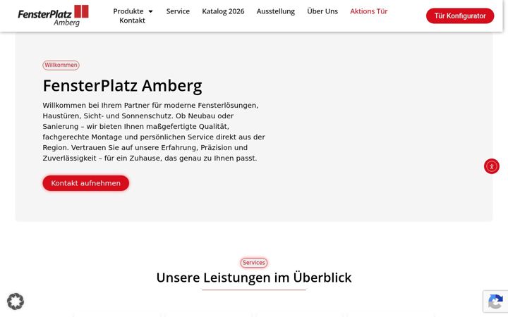 Екранна снимка на fensterplatz-amberg.de
